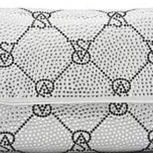 Victoria Secret Micro Crossbody Bag. Silver Rinestone.